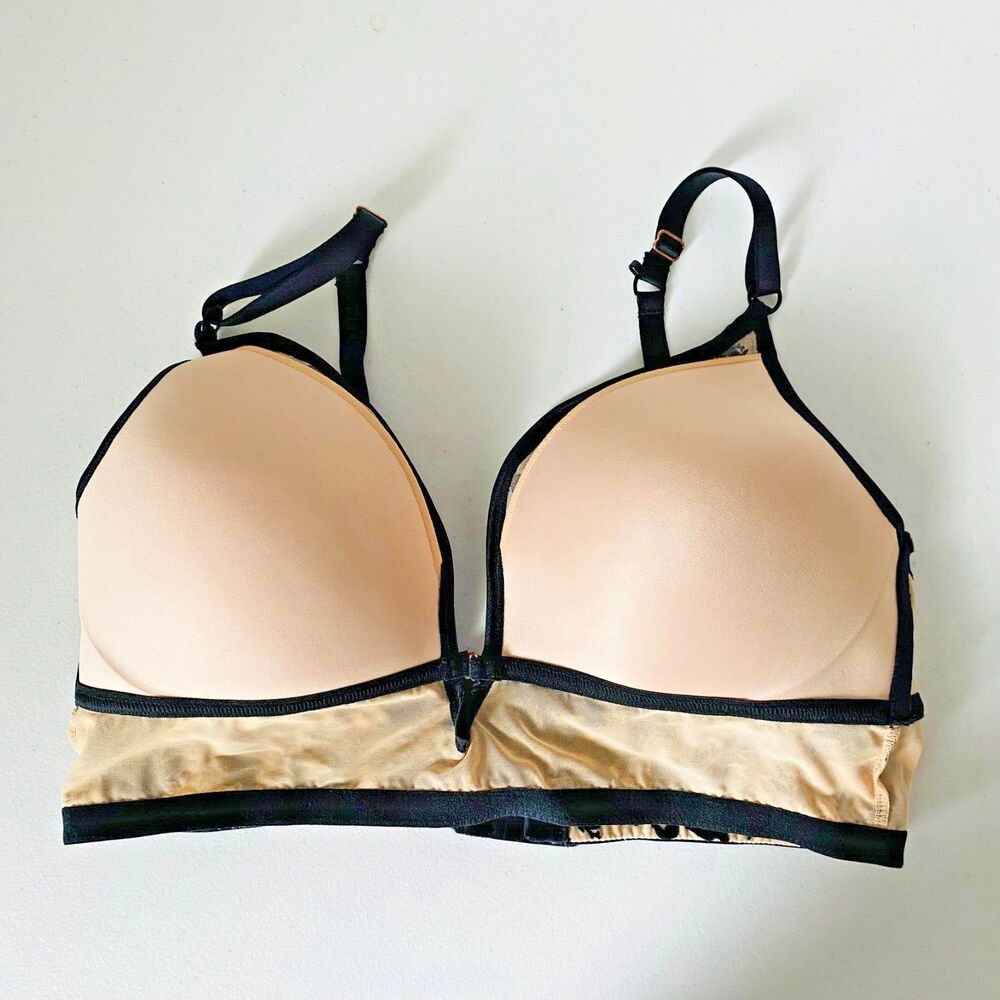 INC International Concepts Black Floral Bra - Picture 7 of 8